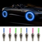 Колеса автомобиля светодиодный светильник Мотоцикл Велосипед светильник вентиля покрышек легковых Кепки декоративные насадка на колесо клапан Кепки s лампа Велоспорт Предупреждение Передняя Задняя фара светильник