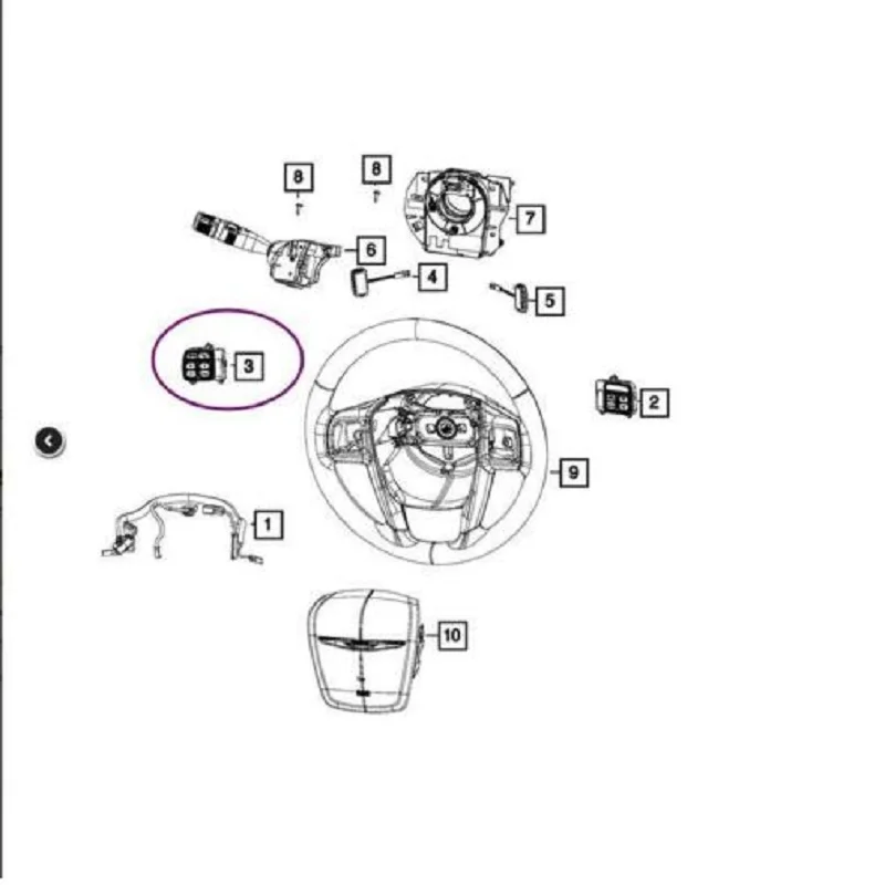 56046255AD рулевое колесо EVIC переключатель управления для Dodge Chrysler 2011-2019