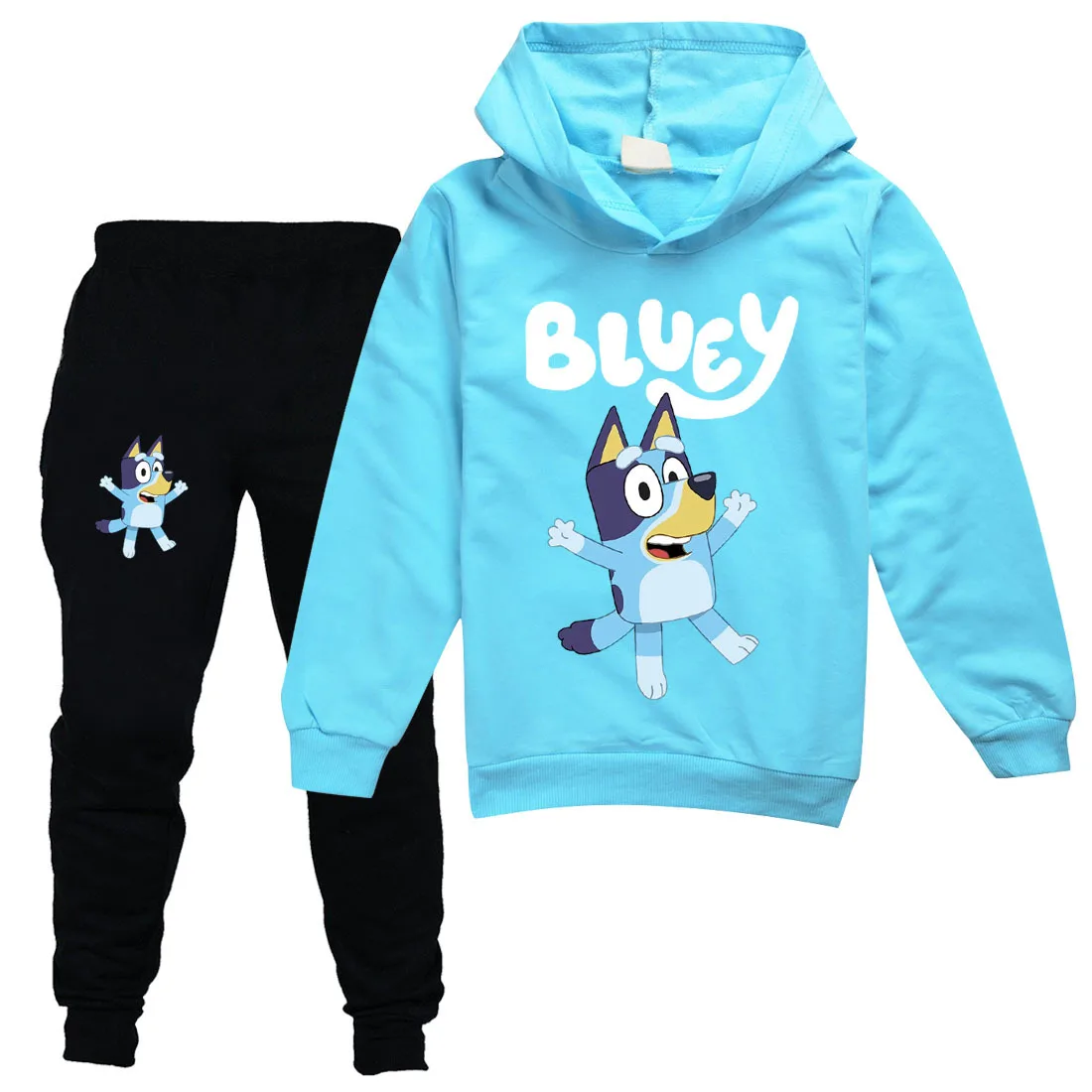 Bluey для мальчиков и девочек с героями аниме Одежда принтом Милые футболки модная