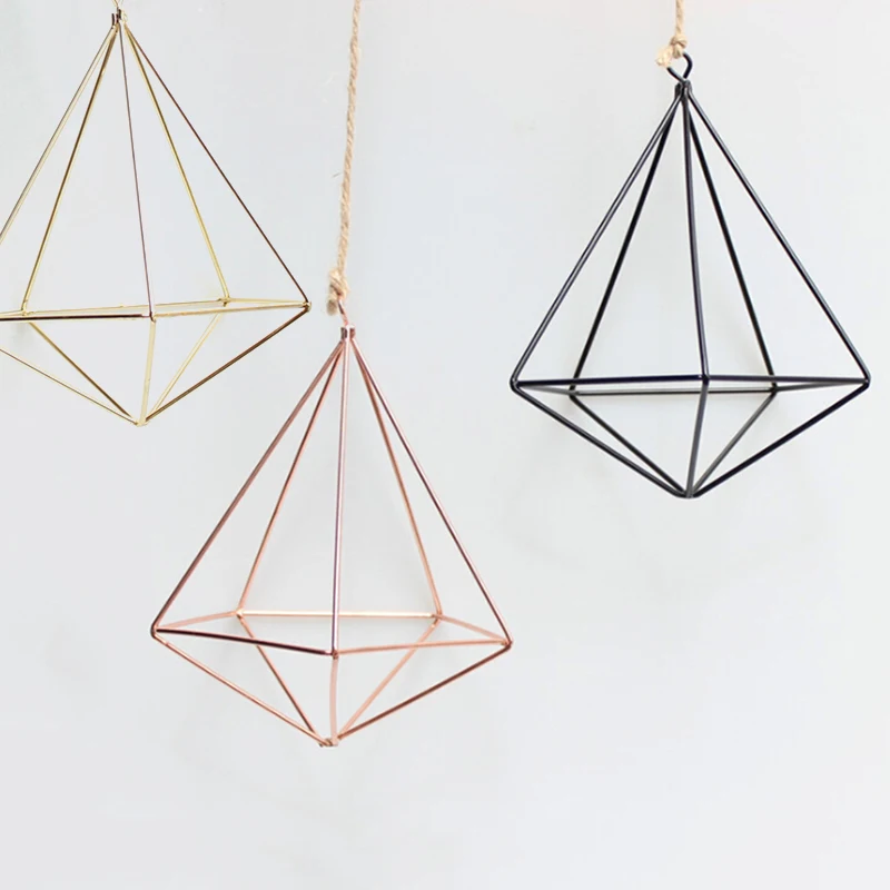 Винтажная настенная подвесная коробка с геометрическим узором 1 шт. кронштейн