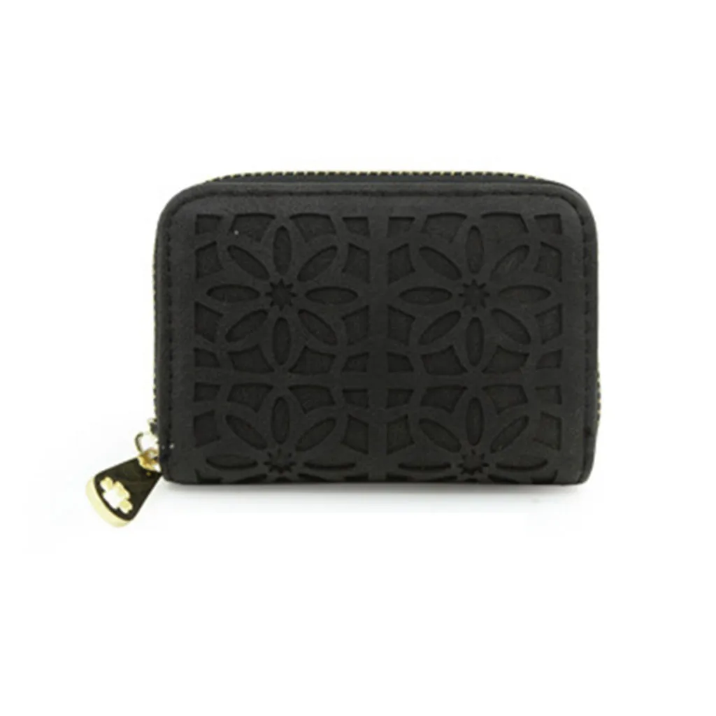 Женская сумка женские новые ретро заклепки бумажник, удлиненный кошелек женский кошелек Bolsa Feminina - Цвет: Black