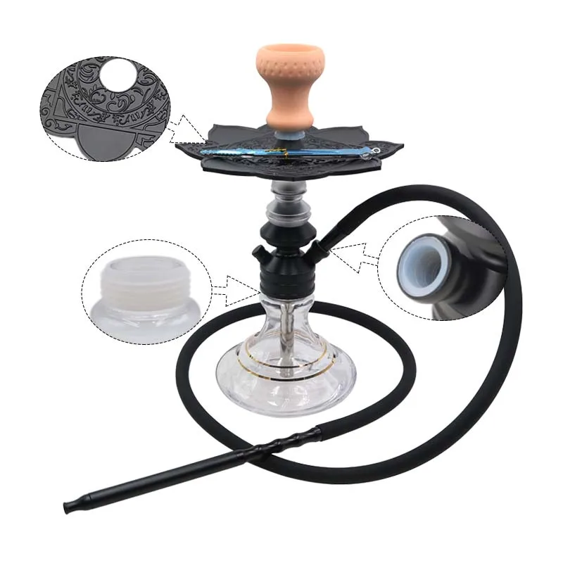 1 шт. стекло малого размера трубка для кальяна комплект чаша металла древесный