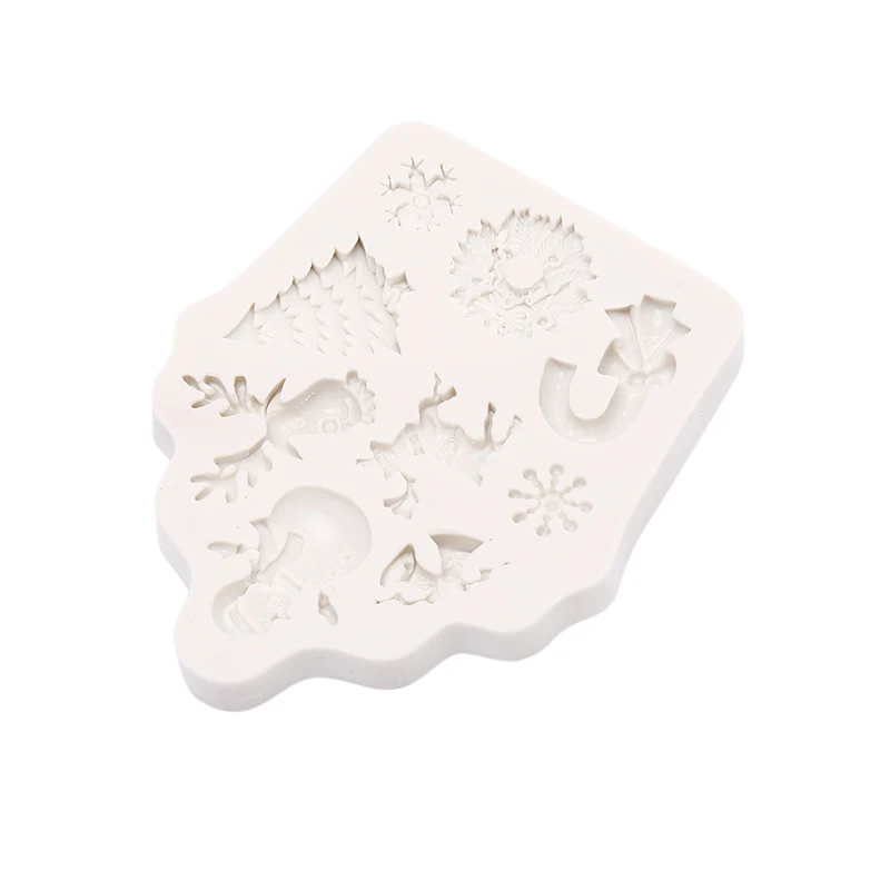 

Christmas Tree Fondant Cake Silicone Mold DIY Charms Pendants Jewelry Making Mould