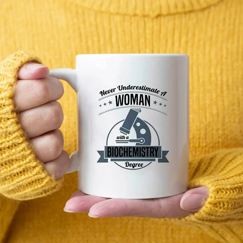 

Новинка 2021, кофейные кружки 350 мл для коллег по химическому эксперименту, креативные керамические чашки белого цвета для молока, чая, сока, в...