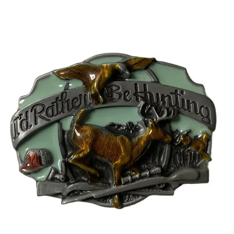 

Пряжка для ремня для охоты для мужчин и женщин, металлическая пряжка с оленем, аксессуары для ремня шириной 4 см, розничная продажа