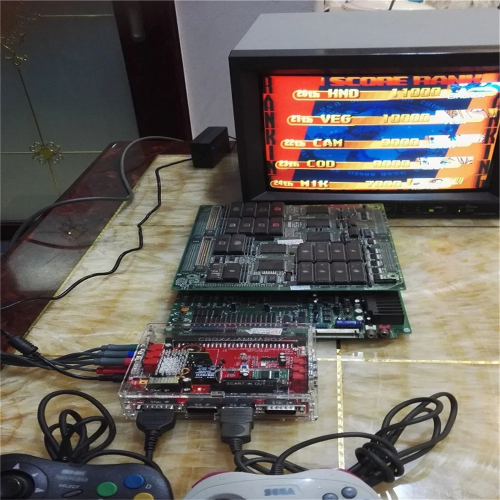 Для SNK V2.0 Super Gun JAMMA CBOX видео конвертер коробка для джойпада и Сатурна геймпад