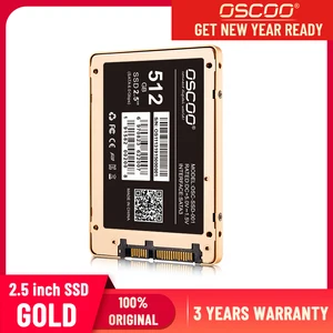oscoo ssd gold hard disk 2 5 sata2sata3 ssd 512gb 480gb 960gb 360gb internal solid state hard drive with mlc nand flash free global shipping