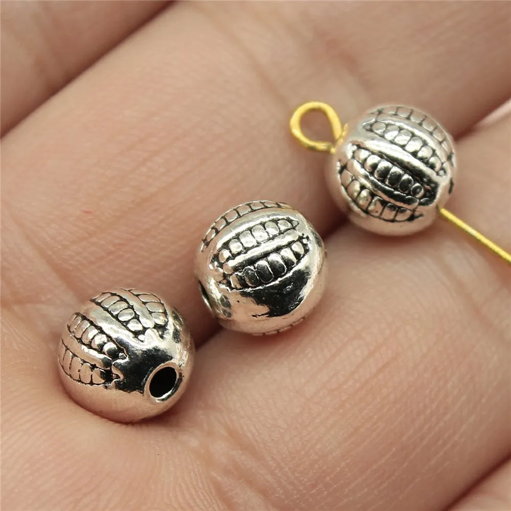 

10pcs 8x8x8mm Antique Silver Color Small Hole Spacers Beads For Jewelry Making B13781