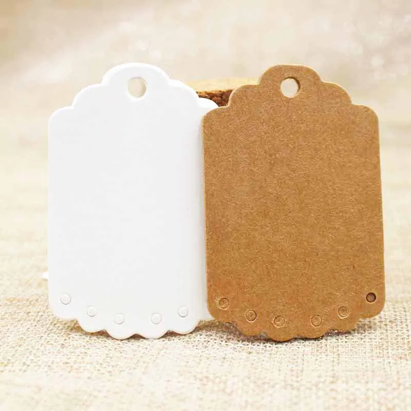 2018 горячая Распродажа 200 шт крафт-Бумажная Бирка форма дерева этикетка для
