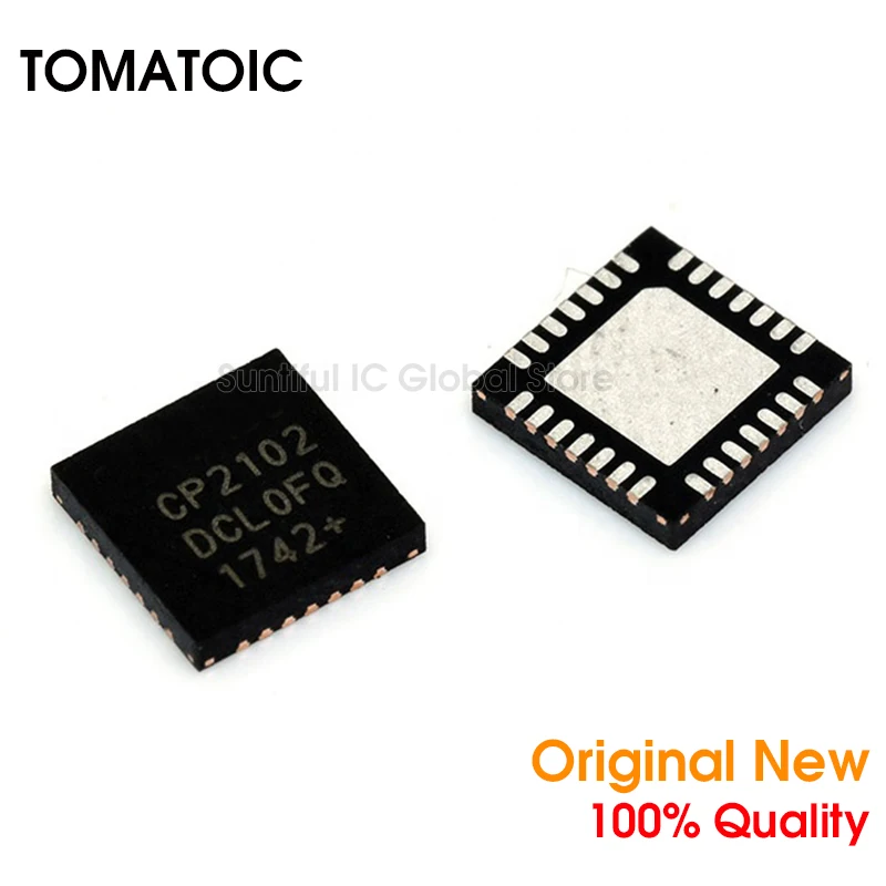 1 шт. CP2102 GMR QFN cp2102 28 USB к UART контроллер последовательного моста|Аксессуары для