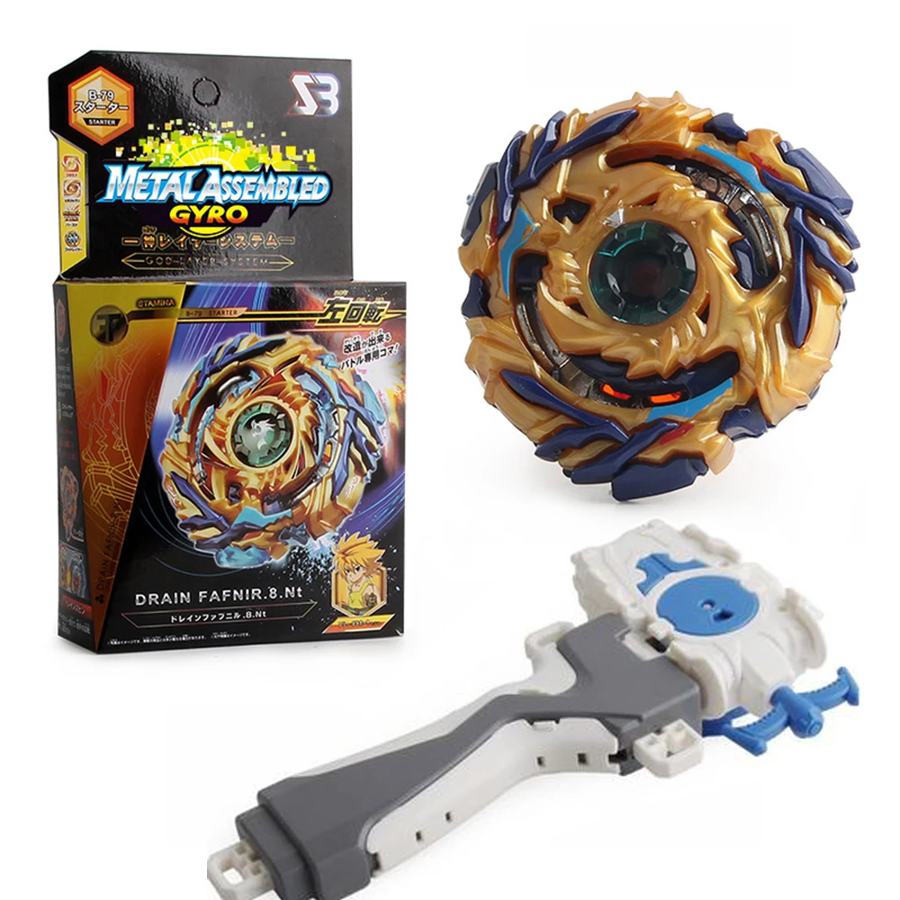 

Classic SB Beyblades Burst B79 Metal Fusion Gyroscope with Grip Launcher and Handlebar One-way Antenna Alloy Gyro Toys for Kids