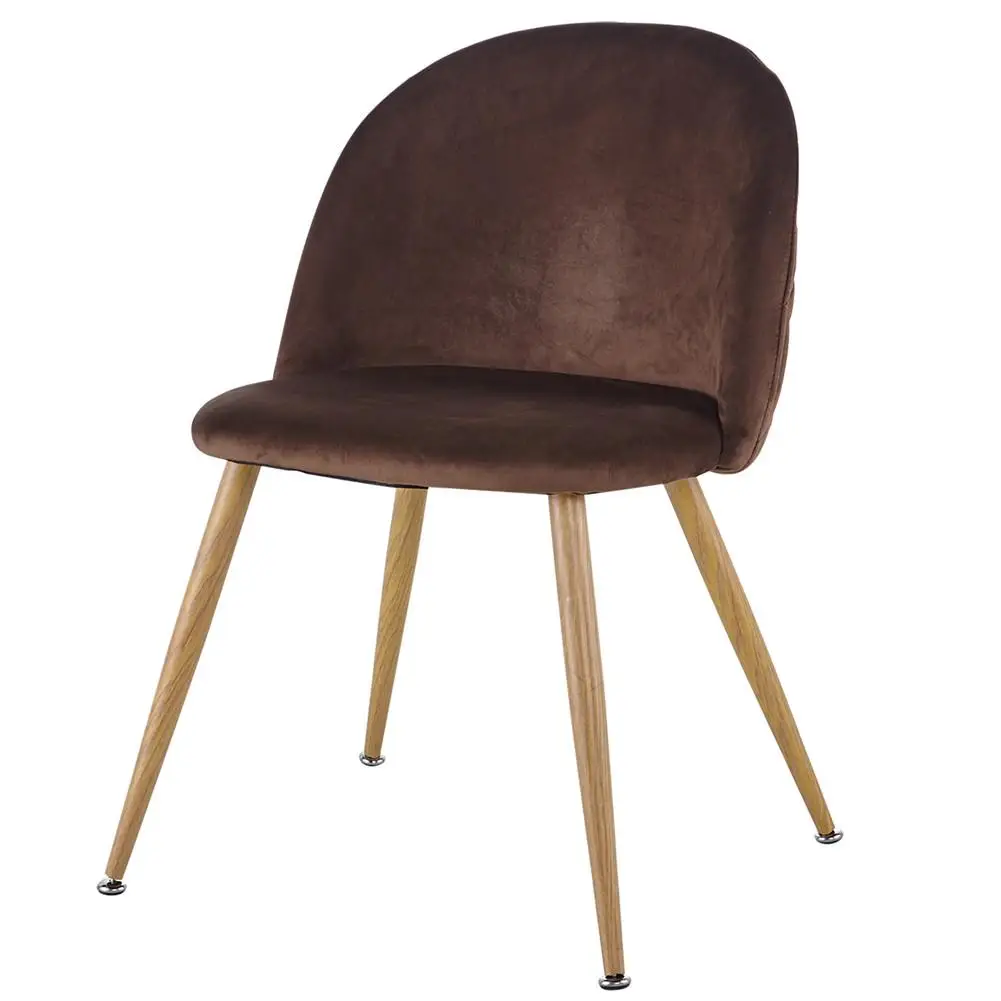 Бархатная подушка обеденный стул мебель металлическая трубка современные