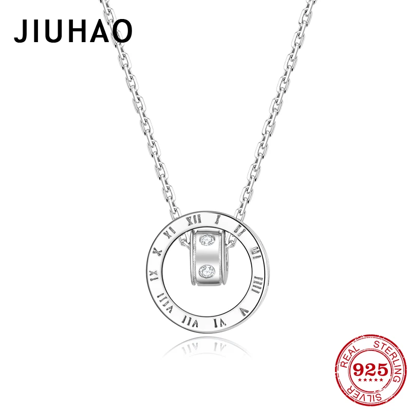 Аутентичные 100% Серебро 925 пробы европейские классические круглые часы стиль