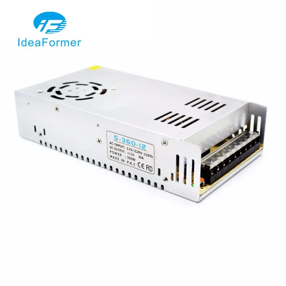 3D принтер импульсный источник питания AC/DC 12V 30A S-360-12 360W и AC/DC 24V 15A 360W для 3D принтера с CE RHS аутентификацией