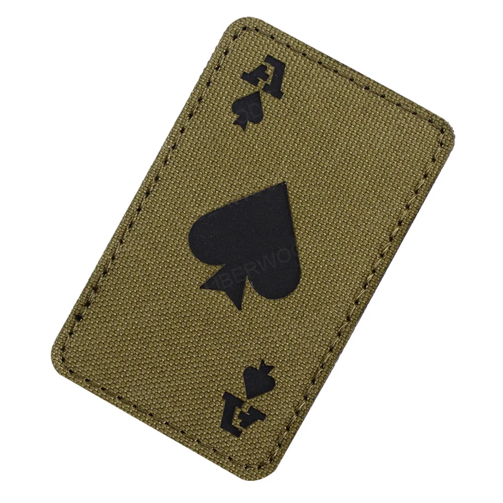 LIBERWOOD Ace of Spades Death Card Тактический отражающая вставка армейский боевой крючок
