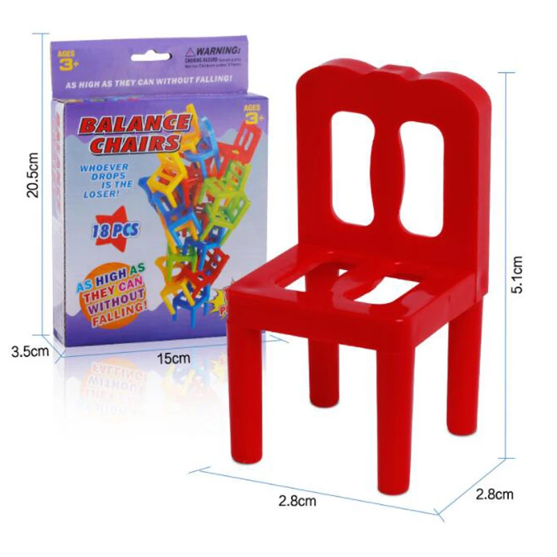 Бесплатная доставка один комплект из 18 Мини балансирующих Штабелируемых стульев
