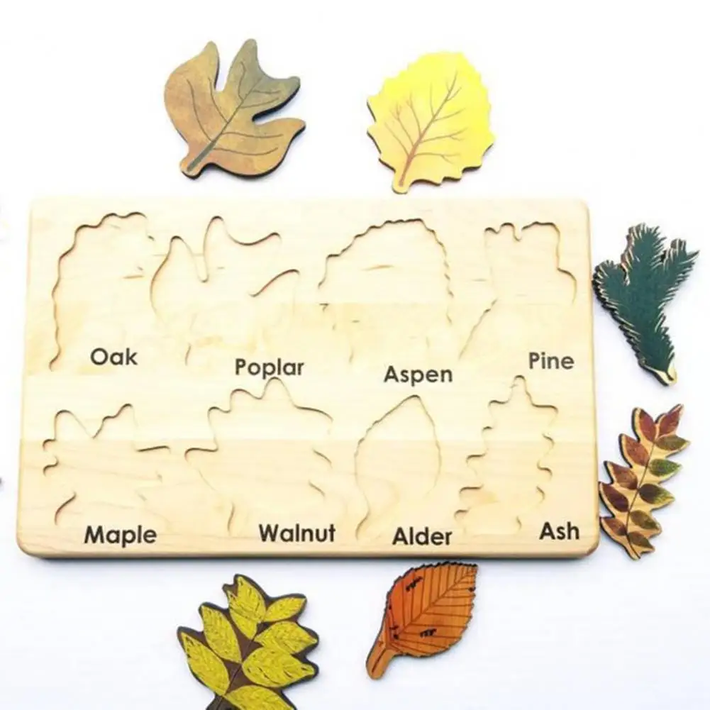 

Wooden 1 Set Simple Reusable Wooden Jigsaw Pairing Toy Smooth Edge Wooden Puzzle Easy to Use for Gifts