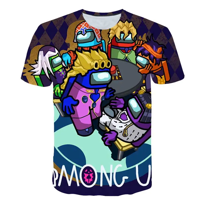 

Boys Among Us T Shirt Kids Amongus 3D Print Cartoon T-Shirt Funny For Girls Child T-Shirt Children Clothes Tops Baby summer new