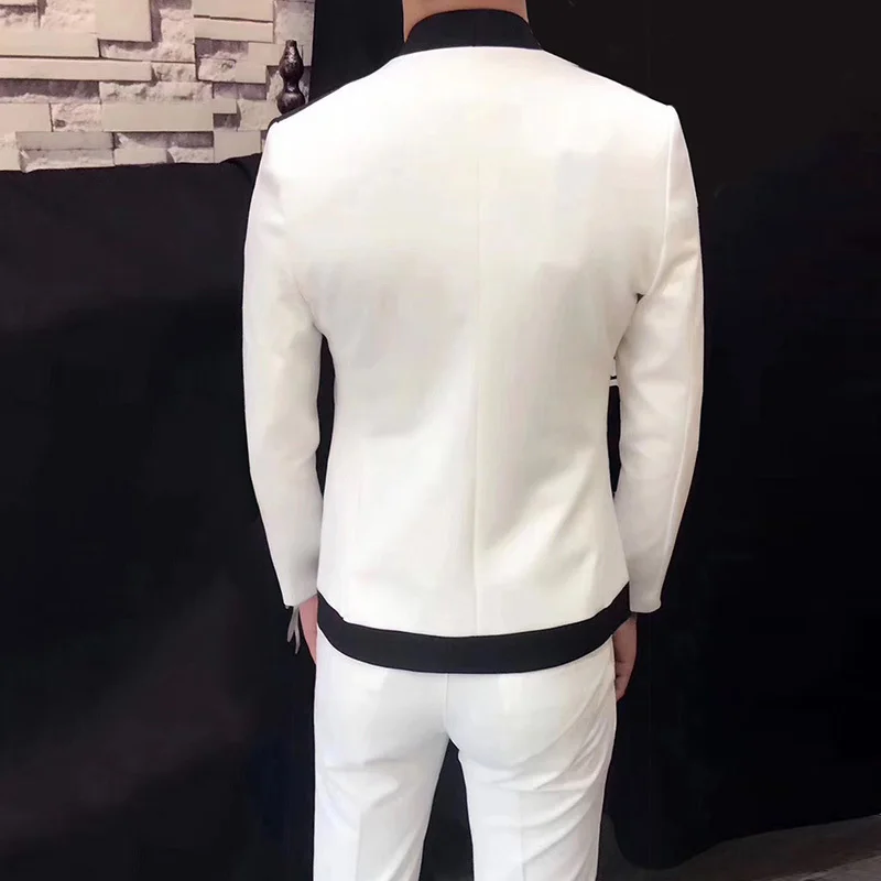 Костюм Veste Homme прическа деление Свободное пальто Блейзер мужской тренд тонкий