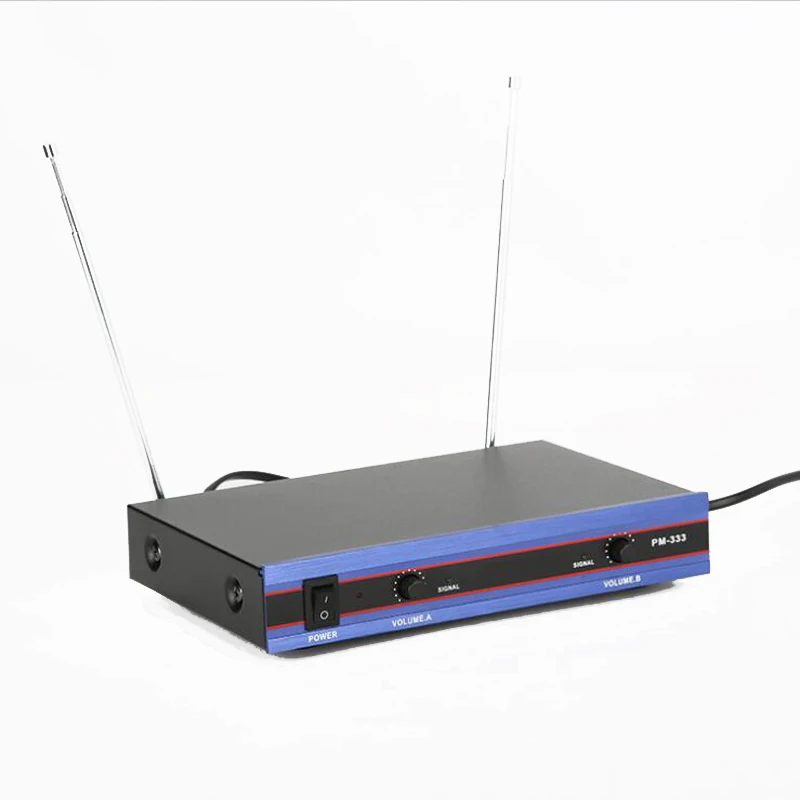 Беспроводной микрофон для домашней аудитории петличный с двумя головками и