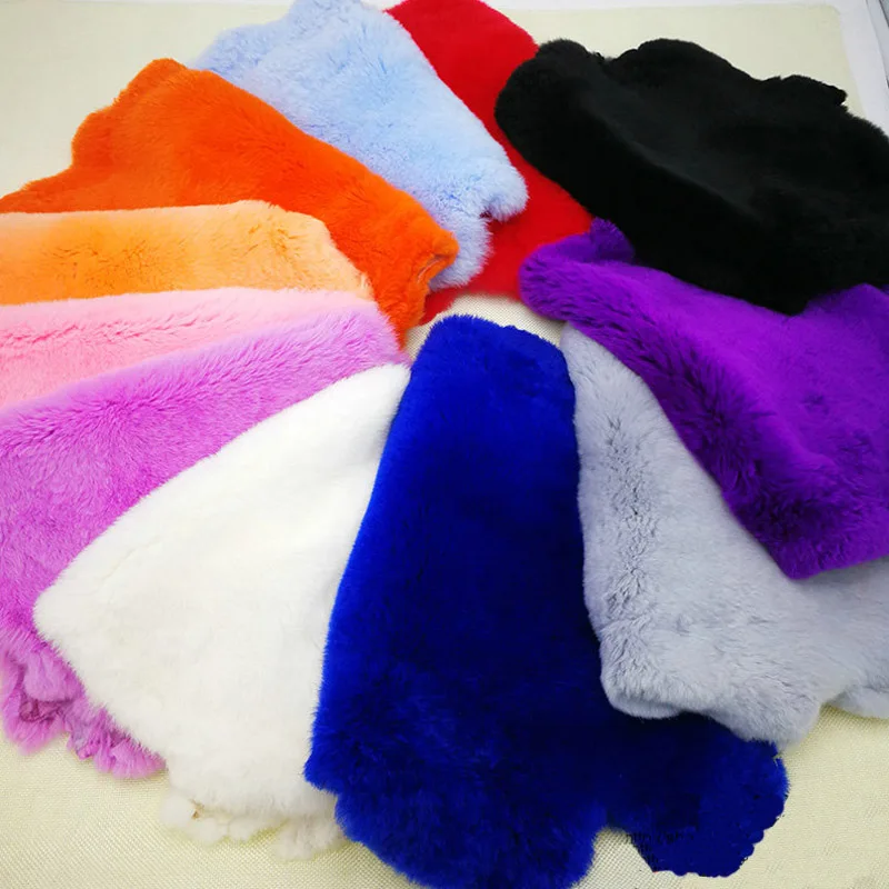 Целый кусок Настоящий мех кролика натуральный хорошего натуральная кожа с