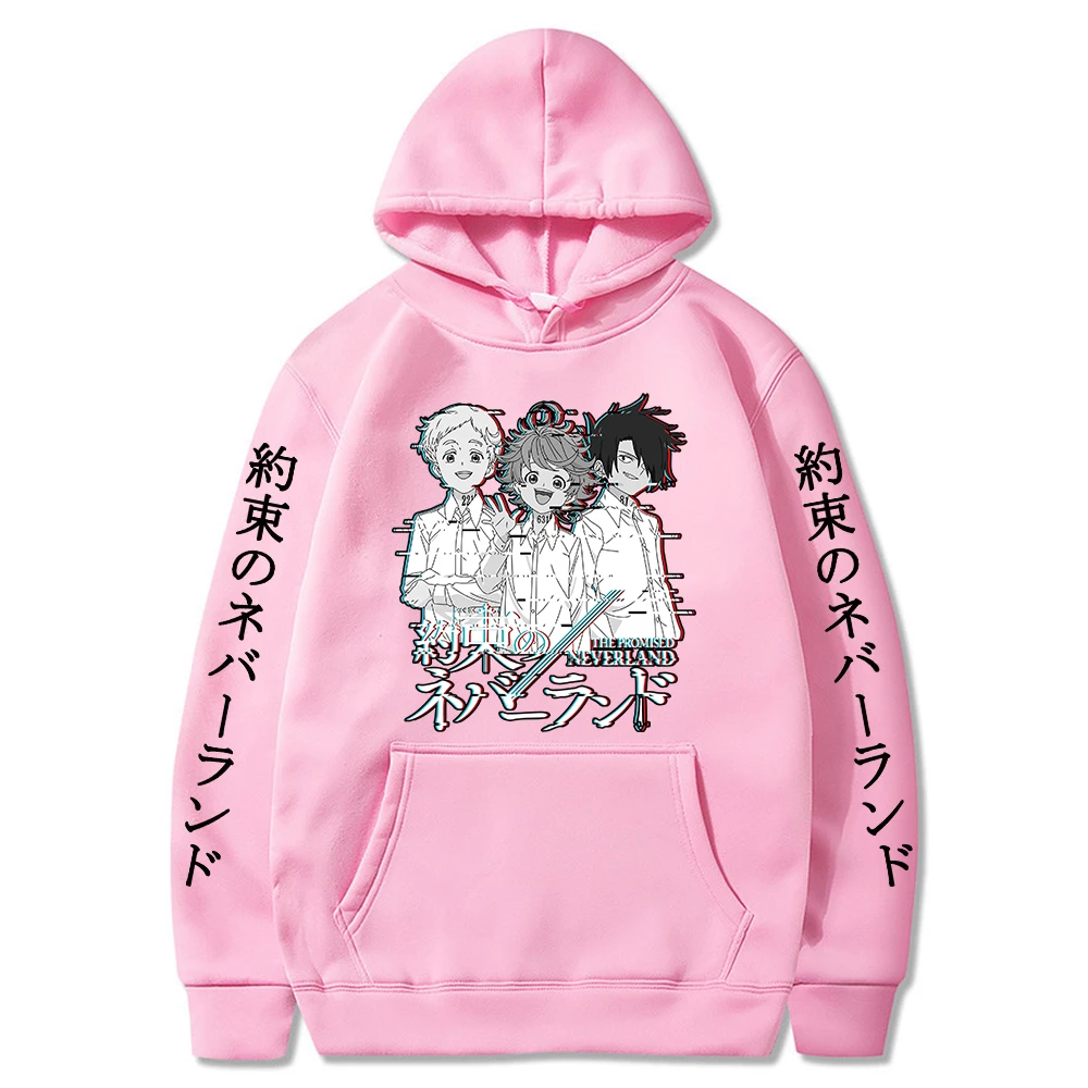 

COOLAnime the Promised Neverland Hoodies Emma. Norman. Ray.Printed Streetswear Women Men Hoodie Male Clothes Casual pullover