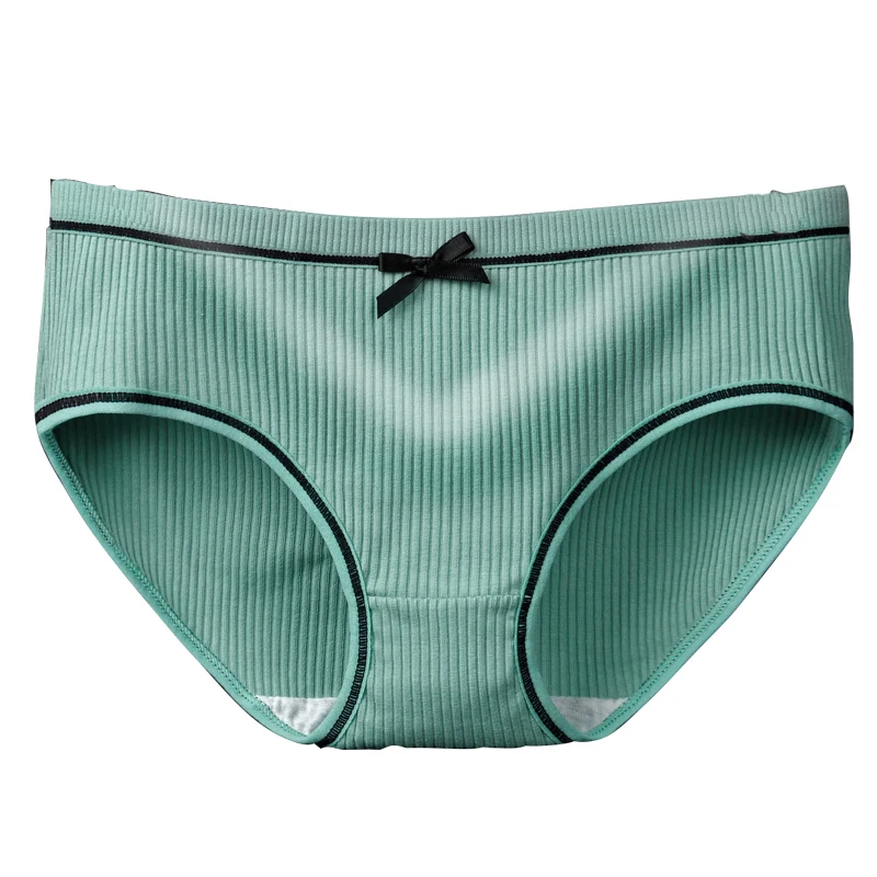Трусики женские хлопковые с бантом 10 цветов | Женская одежда