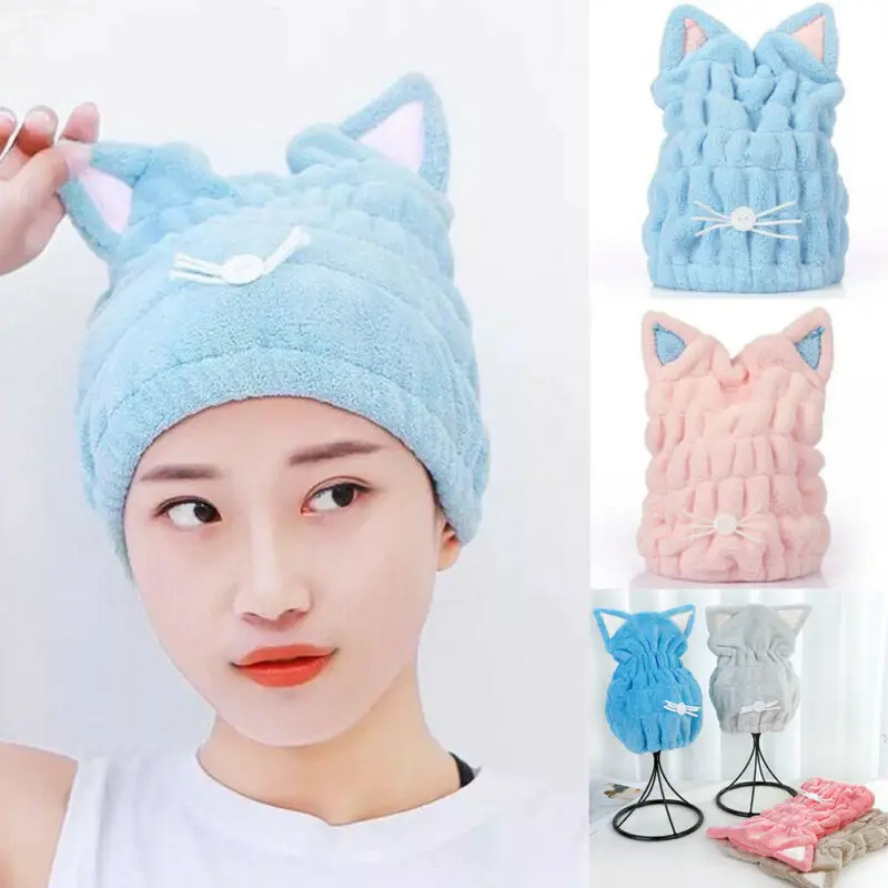 Волшебная быстросохнущая сушилка для волос из микрофибры полотенце ванны