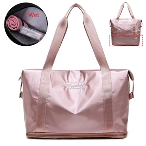 Новая женская сумка для занятий йогой и фитнесом, спортивные сумки на плечо, Большая водонепроницаемая сумка для путешествий на выходные