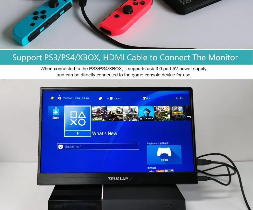 13," 15,6" 1080P HDR портативный монитор HDMI USB C Дисплей для ПК, ноутбука, телефона, PS4, переключатель, xbox HD ips экран игровой монитор