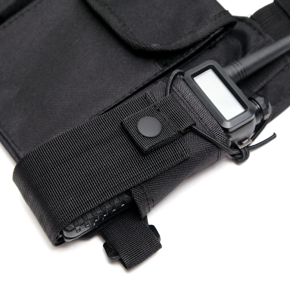 SOONHUA Walkie Talkie Bag Radio Harness Chest Front Pack Pouch Holster Carry Bag Walkie Talkie Bags Walkie Talkie Accessories