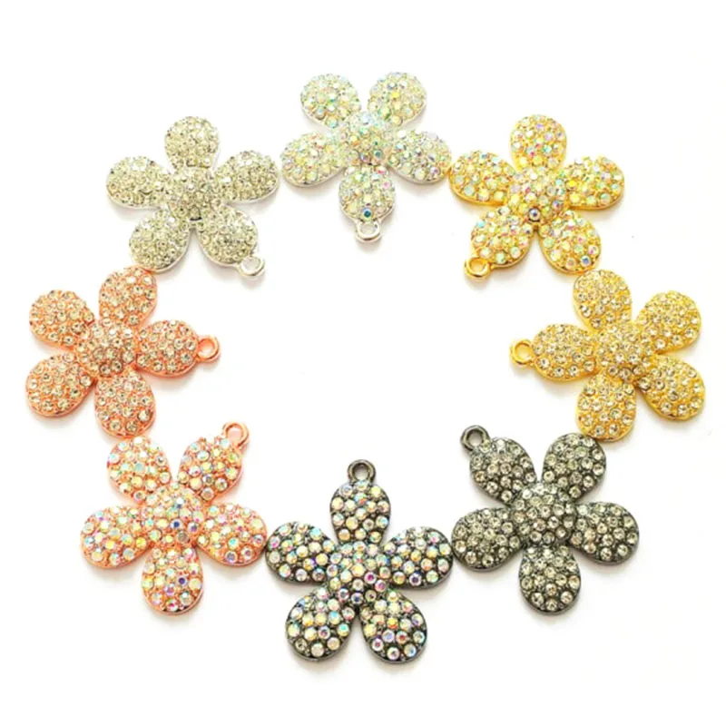 

20PCS Flower Charms for women DIY jewelry accessories F05