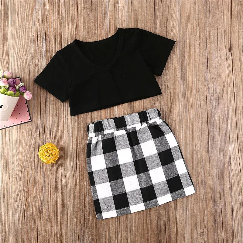 Комплект детской одежды из 2 предметов для маленьких девочек комплект летней с