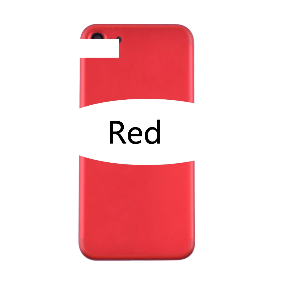 4," для 7 7G Coque Крышка батарейного отсека задняя крышка корпуса для iphone7 Корпус Шасси средняя рамка Корпус задний Чехол - Цвет: 7G-Red