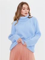 womens sweater turtleneck solid color warmth loose knit fashion pullover basic style inner and outer wear womens top simplee