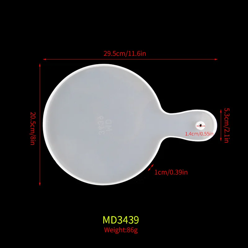 

DIY tray fruit tray silica gel mold epoxy resin with handle plate mold tray making tool silica gel mold