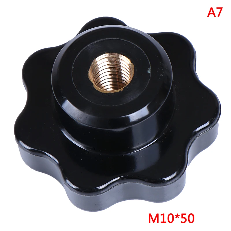 1 шт. M5/M6/M8/M10/M12 внутреннюю резьбу головка звездообразная Навинчивающаяся ручка зажима Медь ручка сердечника - Цвет: 7