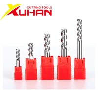hrc55 3 flutes end mill tungsten steel tool for aluminum cnc maching 3 blade endmills top milling cutter wood milling cutter
