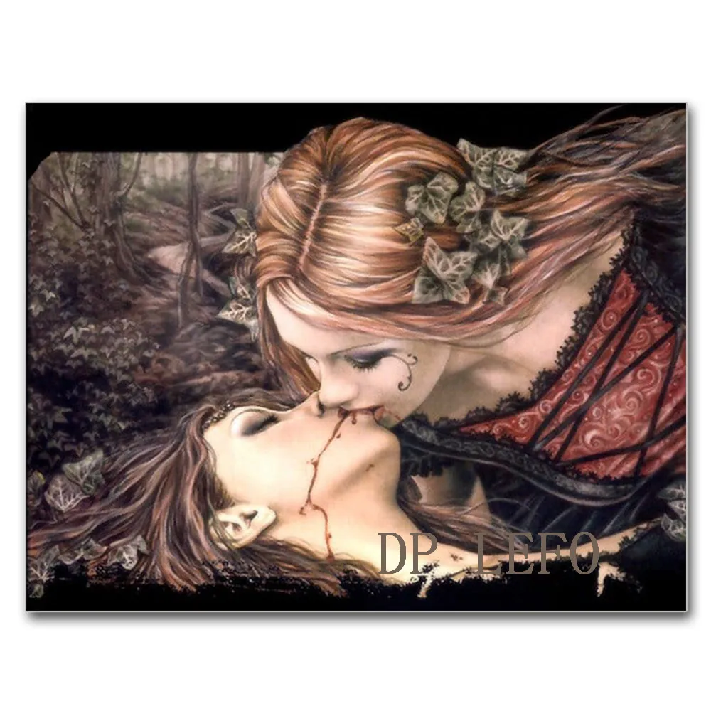Алмазная живопись Виктория франкс вампира полноразмерная/круглая вышивка