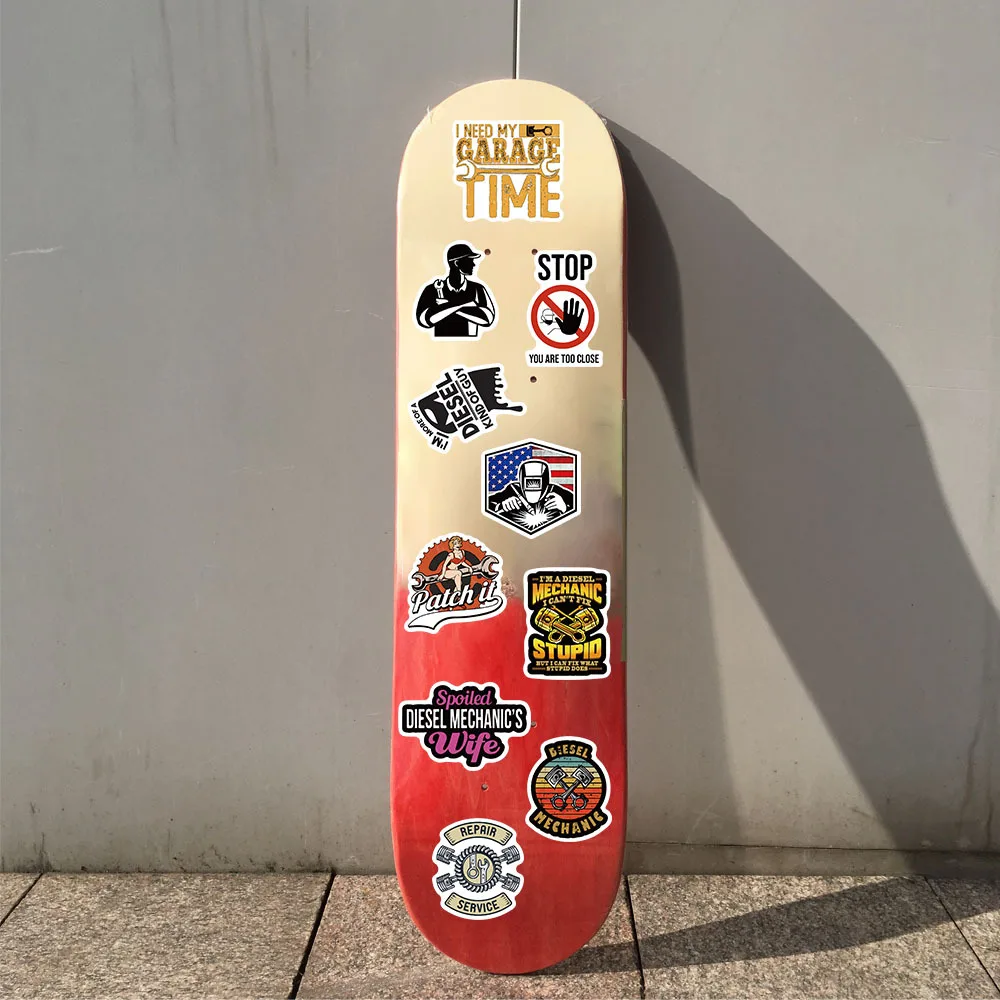 103050pcs cartoon diesel mechanic sign graffiti stickers diy skateboard motorcycle laptop car phone luggage waterproof sticker free global shipping
