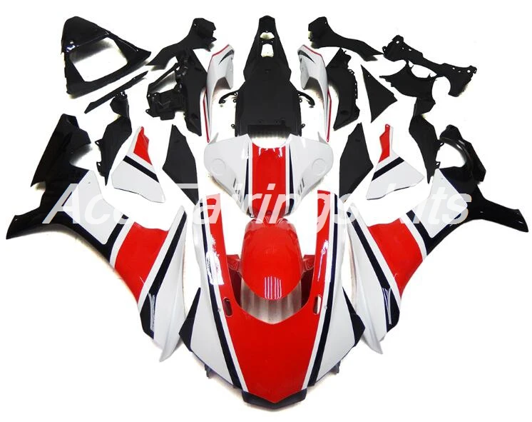 

4Gifts New ABS Injection molding Full Fairings Kit Fit for YAMAHA YZF-R1 2015 2016 2017 15 16 17 Custom Fairings Red white Cool