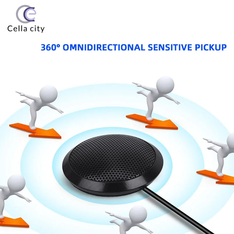 Профессиональный USB конденсаторный микрофон CELLA CITY для ПК игр прямых трансляций