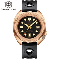 steeldive bronze watch sd1970s luminous automatic mechanical watches ceramic bezel nh35 200m dive watch mens