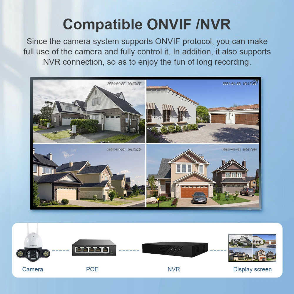 

SHIWOJIA 3MP PTZ WiFi Camera Motion Two Voice Alert Human Detection Outdoor IP Camera Audio IR Night Vision Video CCTV Surveilla