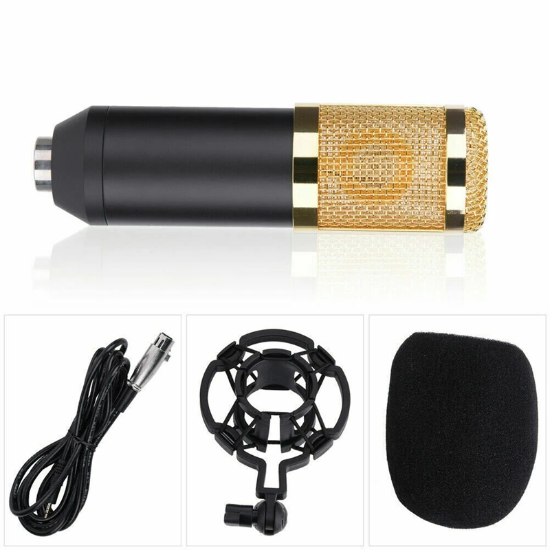 

BM-800 Professional Broadcasting Studio Mic Recording Condenser Microphone for Computer
