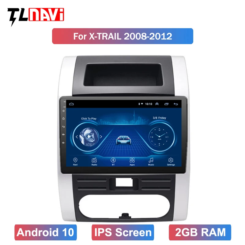 Автомобильный радиоприемник мультимедийный DVD-видеоплеер навигация GPS Android 10 для