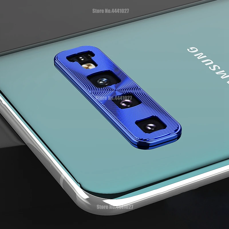 Blue Защитное кольцо для объектива камеры для samsung Galaxy S10e S10 Plus S10 металлическое покрытие Защитная крышка кольца для samsung S10E - Цвет: Blue