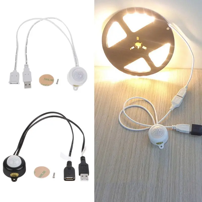 USB СВЕТОДИОДНЫЙ светильник полосы переключатель DC5 24V человеческого тела
