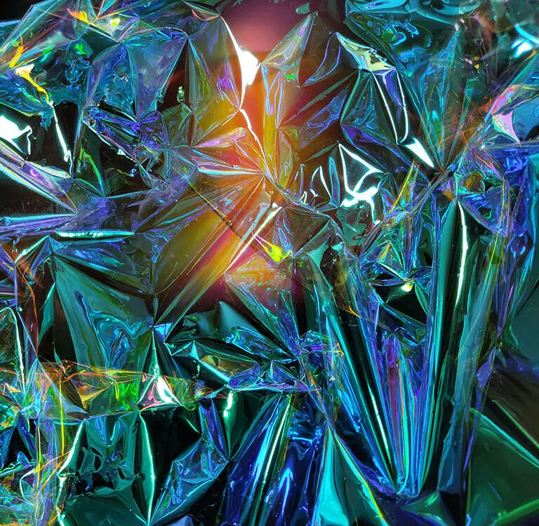 

Colored Window Film SUNICE Glass Self-adhesive Window Film Chilly Dichroic Glass Sticker Shop Home Office Party Festival Decor