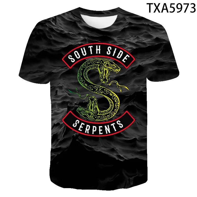 2020 Новая летняя футболка с 3D ривердейлом для мужчин и женщин Детская